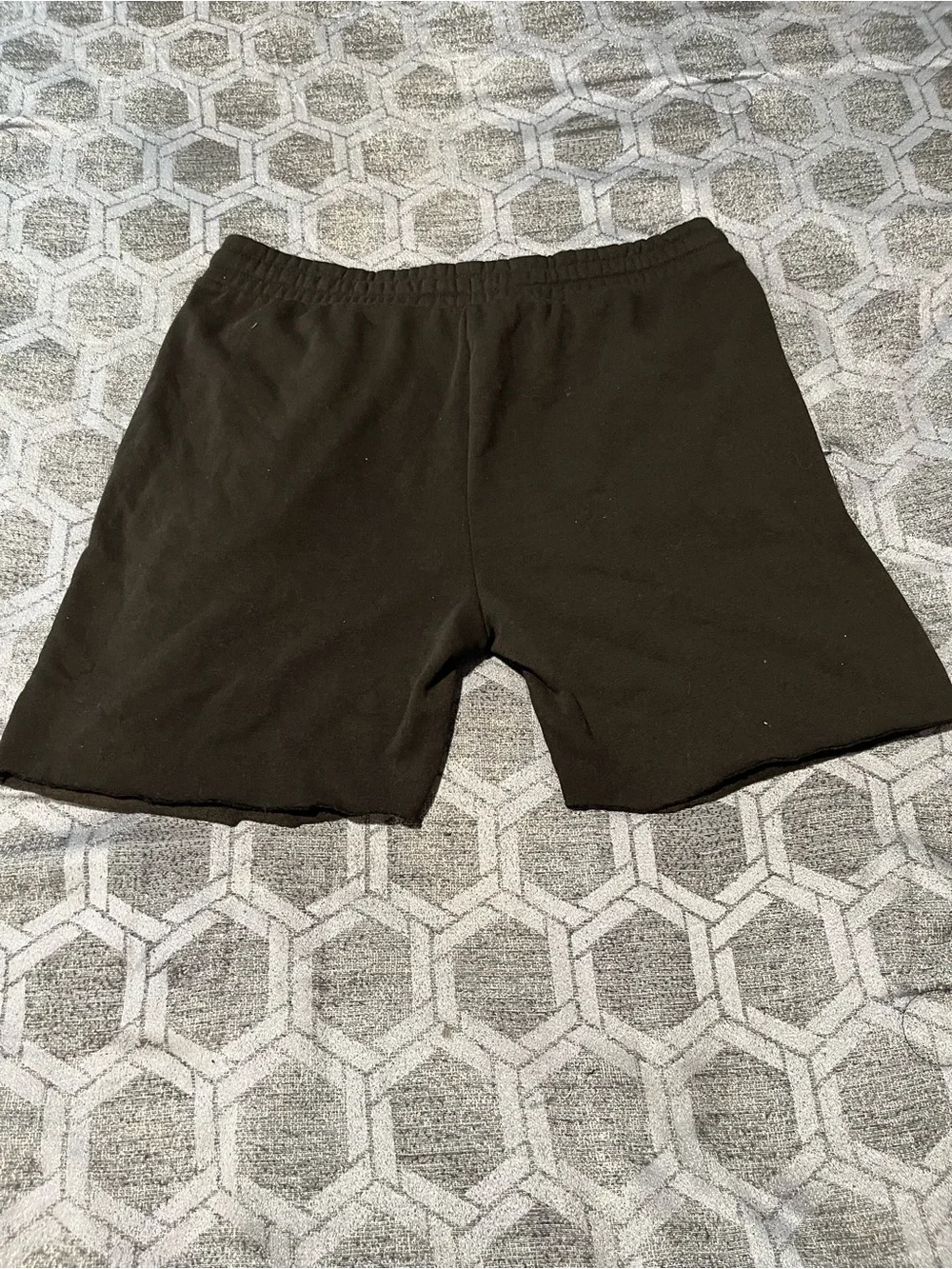 Men's Black Casual Drawstring Shorts